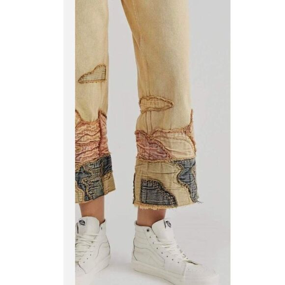 New Free People Golden Vibes Jeans Size 26 - Picture 5 of 12